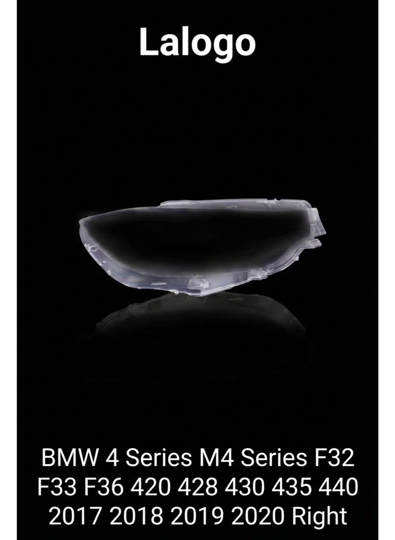Headlight Lens Cover for BMW 4 Series M4 Series F32 F33 F36 420 428 430 435 440 2017 2018 2019 2020 Right-10304002R
